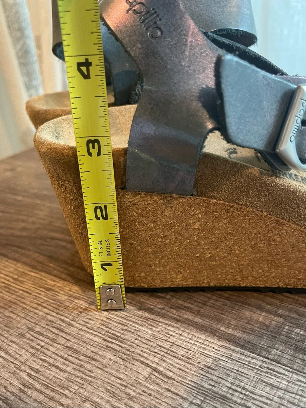 Papillio by Birkenstock Soley wedge gray size 37